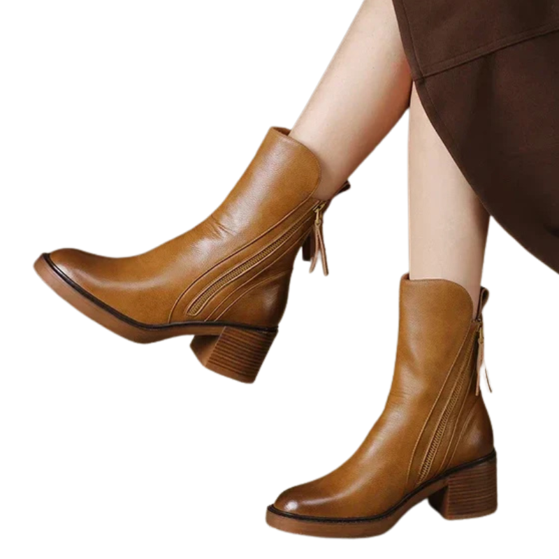 Schicke Damen Plateaustiefel Mit Gepolsterter Innensohle