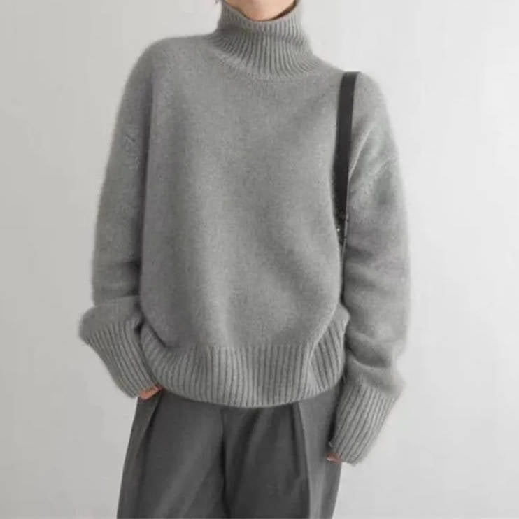 Damen Rollkragenpullover aus Weichem Feinstrick