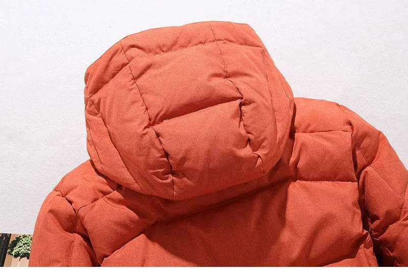 Herren Winterparka Wattiert mit Verstellbarer Kapuze