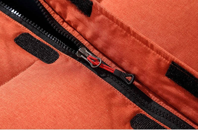 Parka d'hiver matelassé pour homme avec capuche réglable