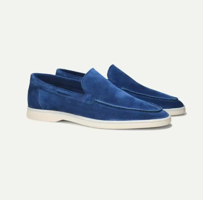 Herren Wildleder Loafer mit Elastikpaneelen Slip-On