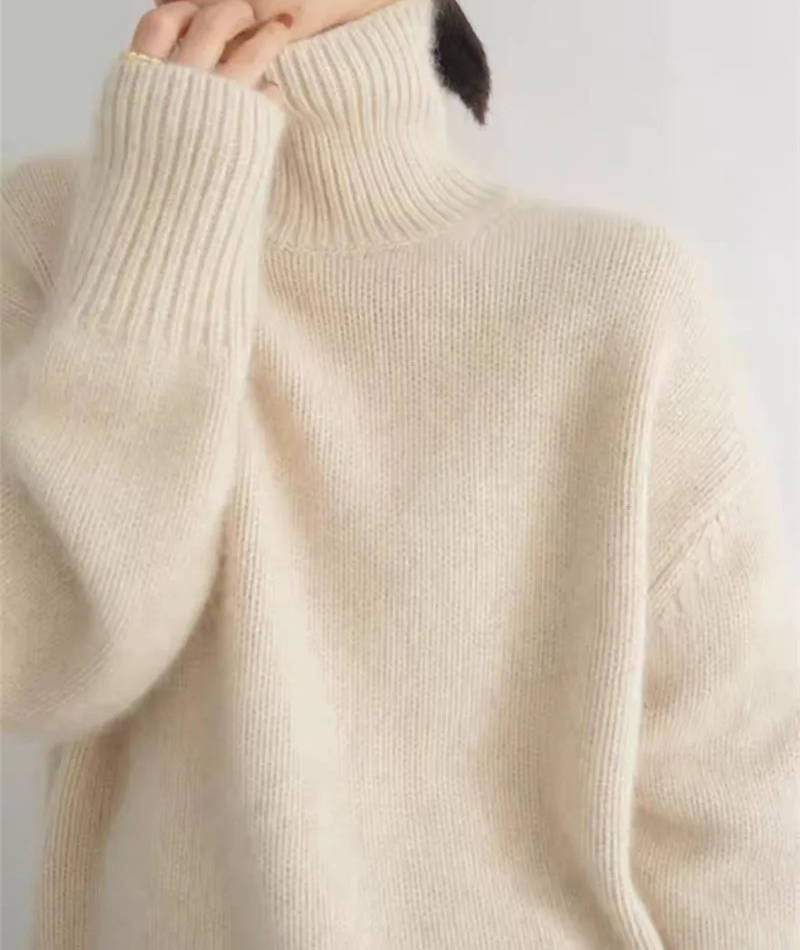 Damen Rollkragenpullover aus Weichem Feinstrick