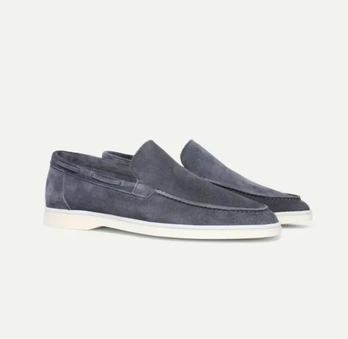 Herren Wildleder Loafer mit Elastikpaneelen Slip-On