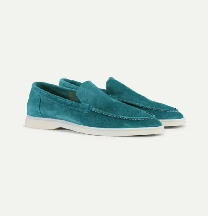 Herren Wildleder Loafer mit Elastikpaneelen Slip-On