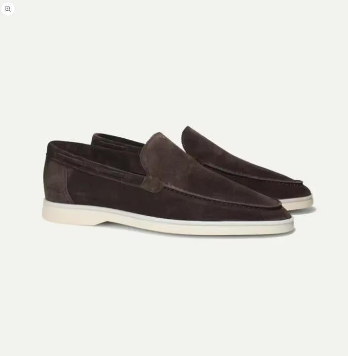 Herren Wildleder Loafer mit Elastikpaneelen Slip-On