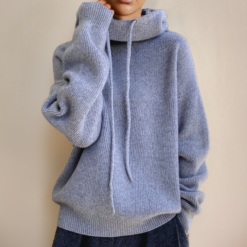 Damen Rollkragenpullover Aus Feinstrick
