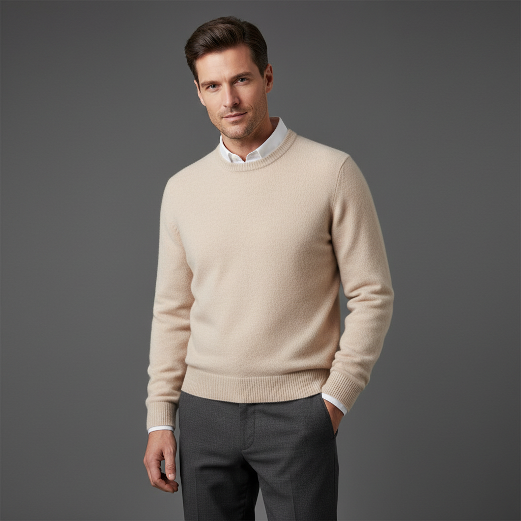 Weicher Herren Feinstrick Pullover Für Jeden Tag