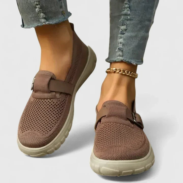 Rutschfeste orthopädische Damen Loafer mit Fußgewölbestütze