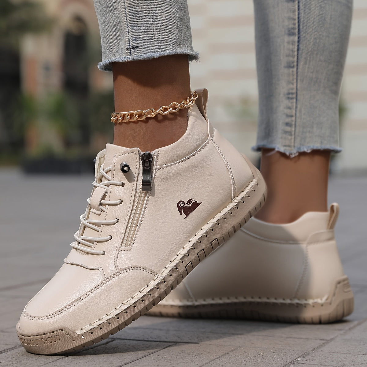 Damen Walkingschuhe mit Weiter Zehenbox und Rutschfester Sohle
