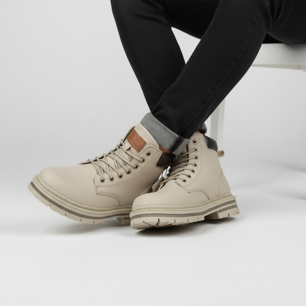 Wasserabweisende Herren Winterstiefel Mit Griffiger Sohle