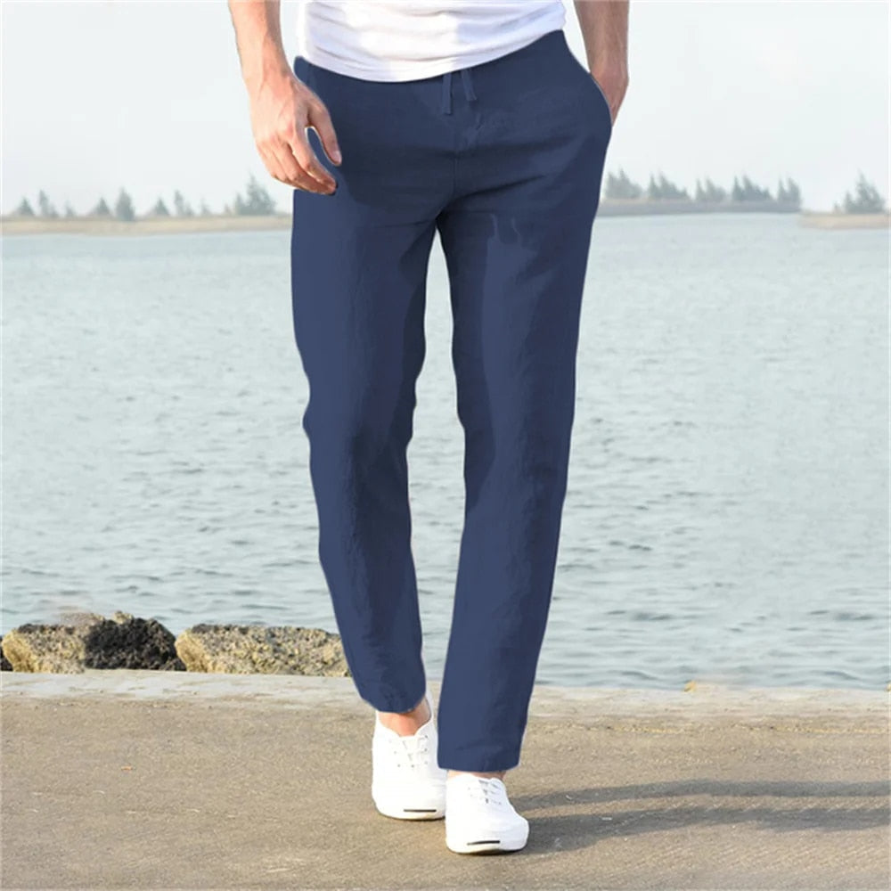 Lässige Herren Leinenhose mit Klassischem Schnitt