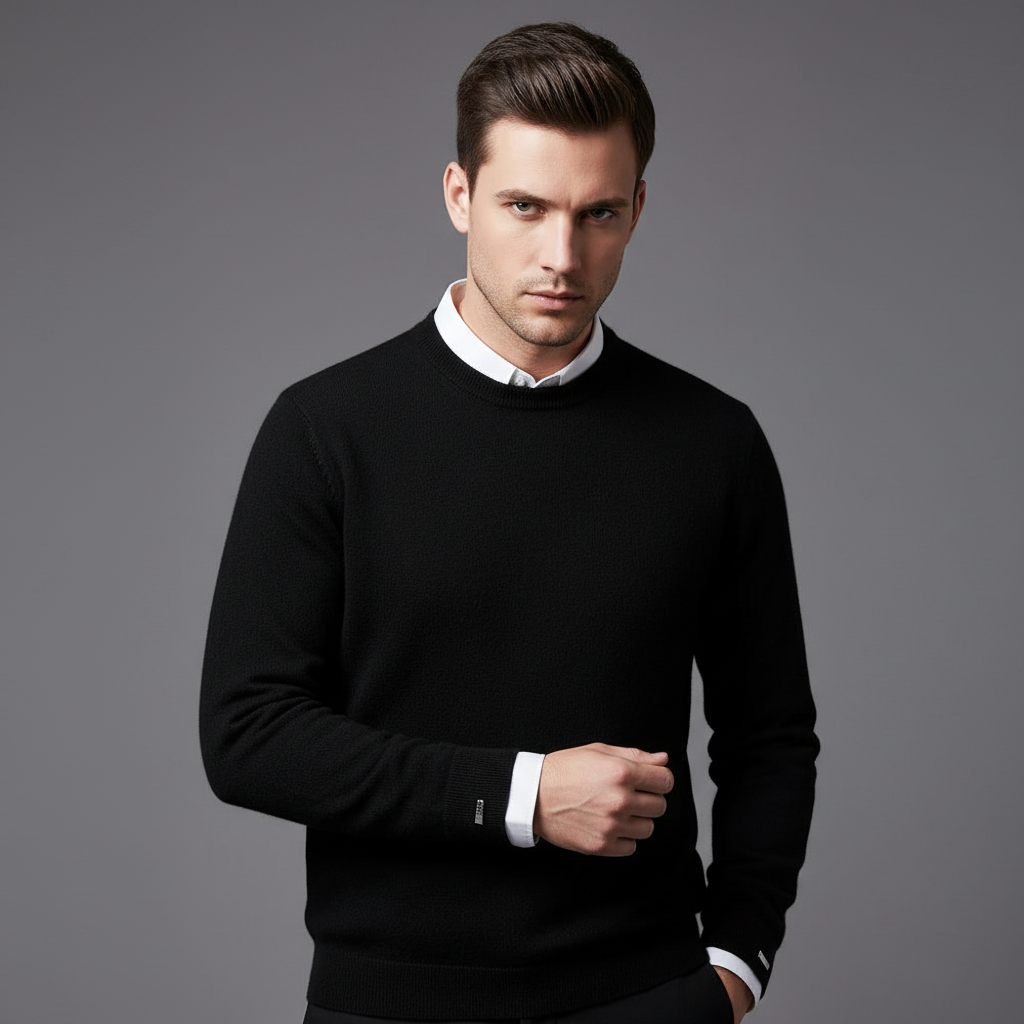 Weicher Herren Feinstrick Pullover Für Jeden Tag