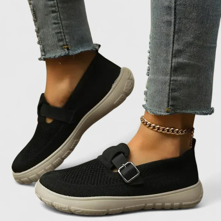Rutschfeste orthopädische Damen Loafer mit Fußgewölbestütze