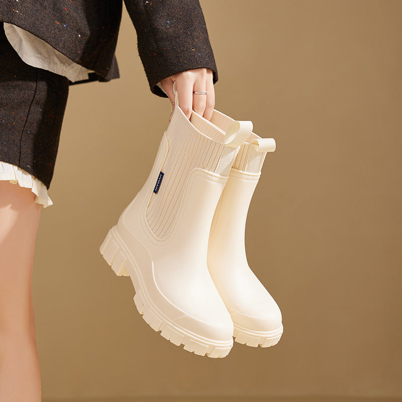 Wasserdichte Damen Gummistiefel mit Rutschfester Sohle