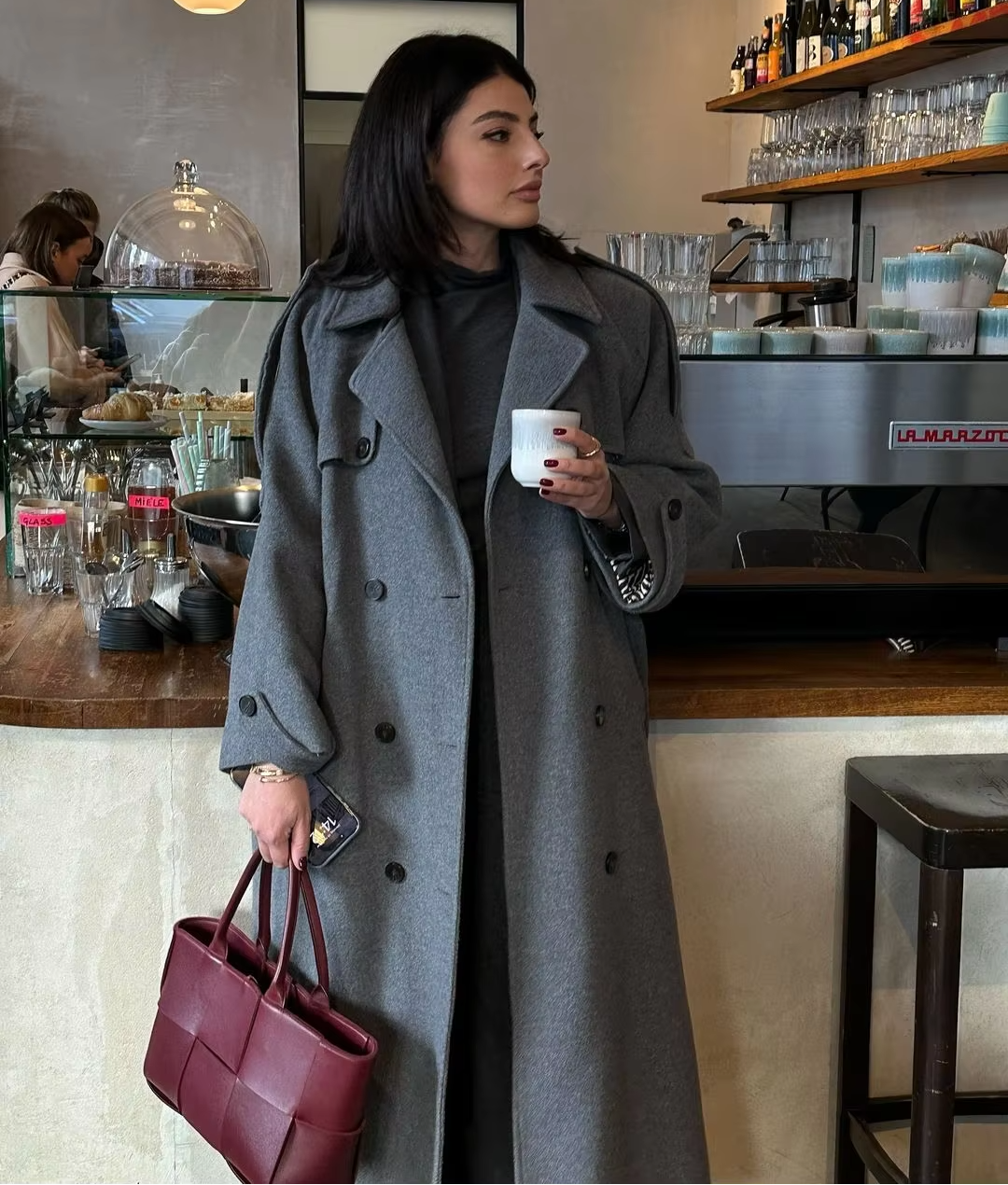Eleanor | Wool Blend Longline Trench Coat
