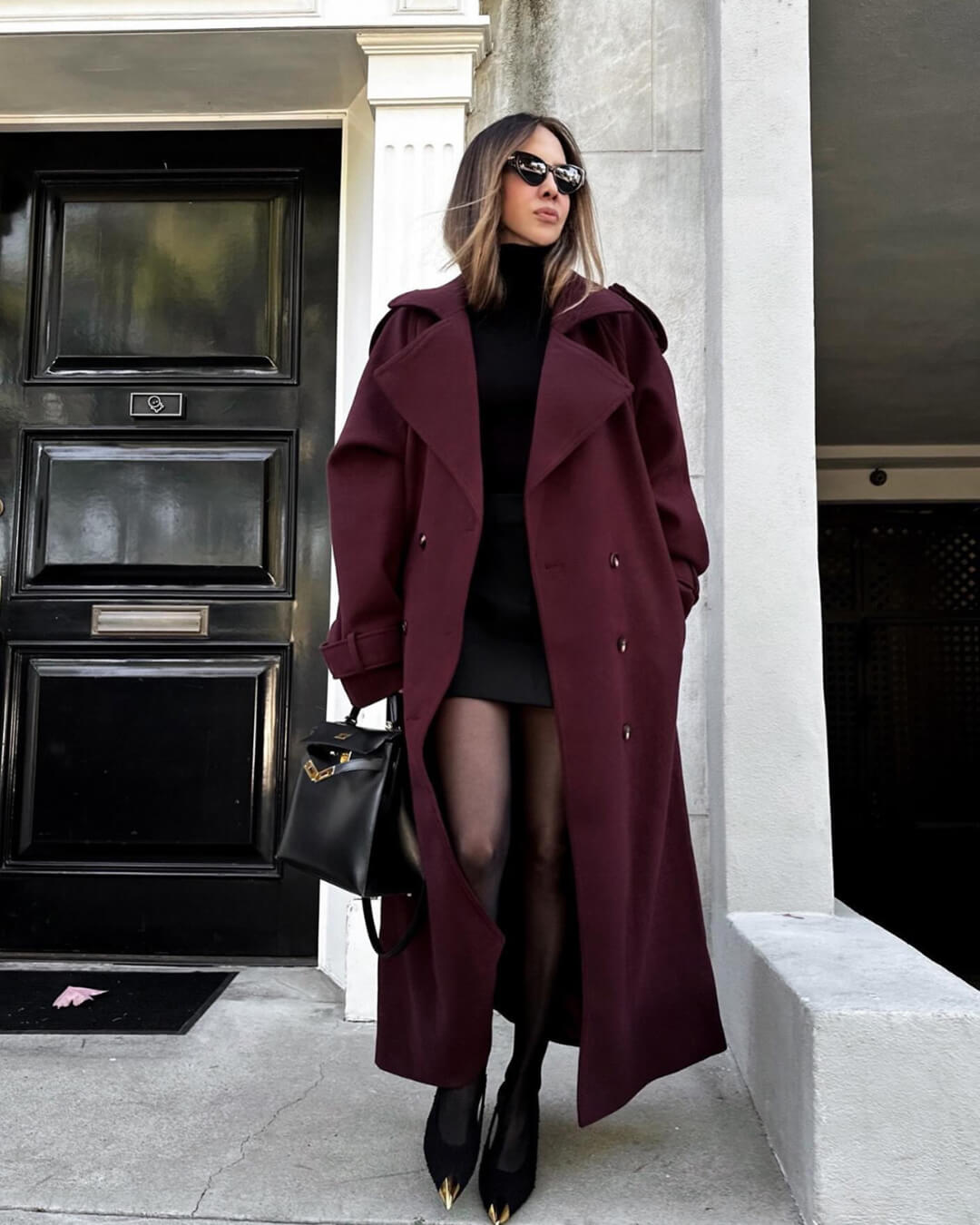 Eleanor | Wool Blend Longline Trench Coat