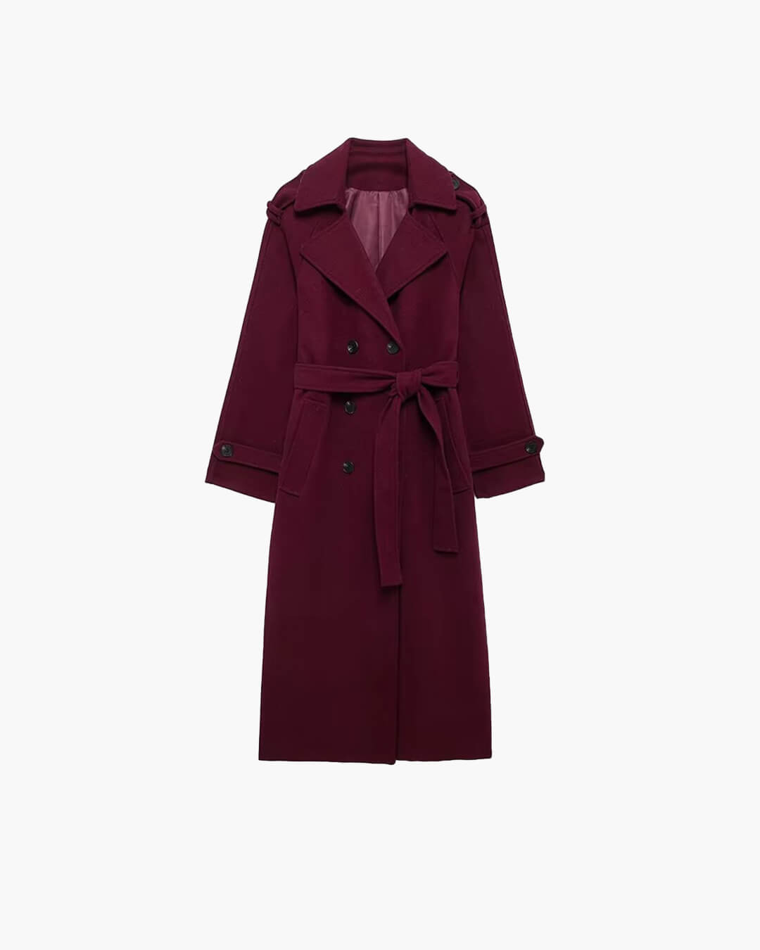 Eleanor | Wool Blend Longline Trench Coat