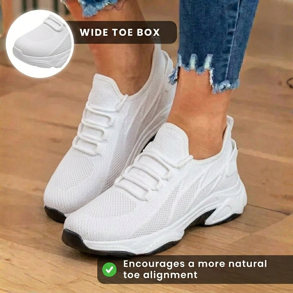 Zweifarbige Orthopädische Damen Sneaker für den Alltag