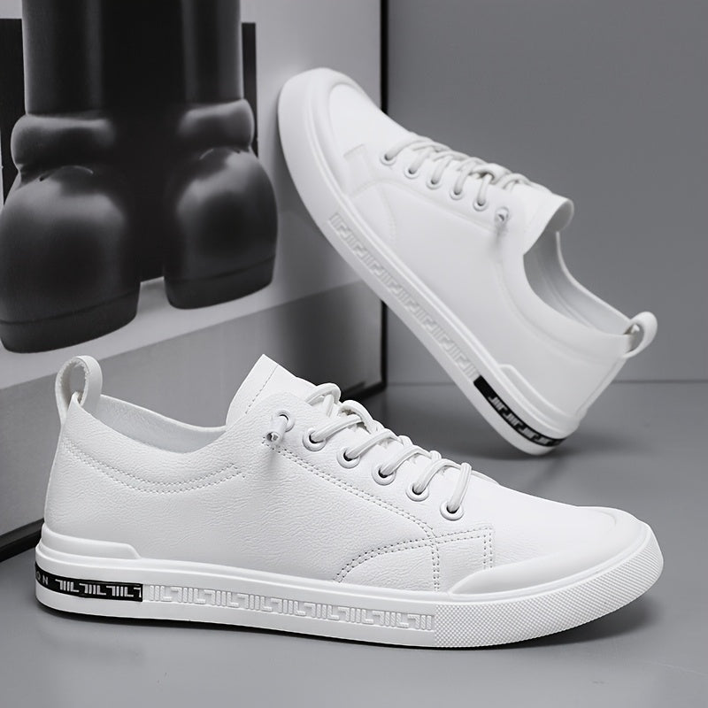 Klassische Herren Sneaker aus Kunstleder mit Schnürung