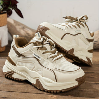 Damen Plateau Sneaker mit dicker Sohle