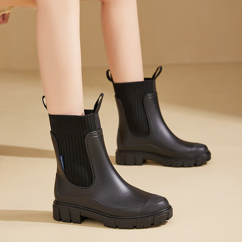 Wasserdichte Damen Gummistiefel mit Rutschfester Sohle