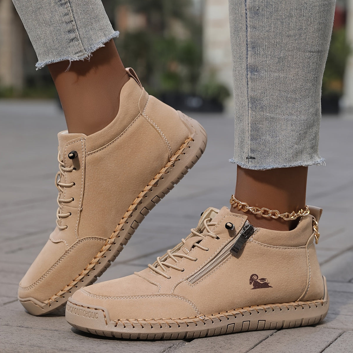 Damen Walkingschuhe mit Weiter Zehenbox und Rutschfester Sohle