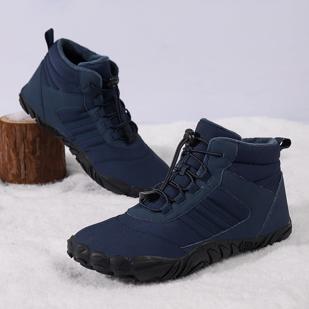 Unisex Fleece Gefütterte Barfußschuhe mit Breiter Zehenbox