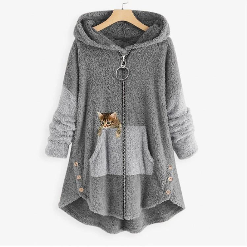 Warmer Damen Plüsch Hoodie Ultraweich