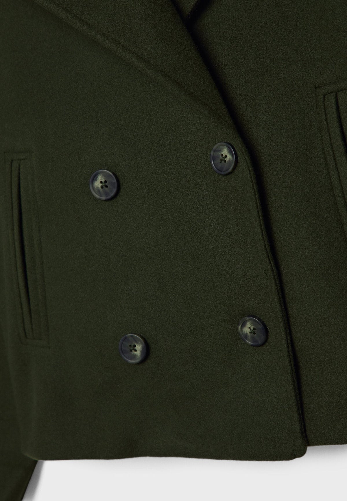 Kurze Zweireihige Damen Jacke mit Lockerem Schnitt
