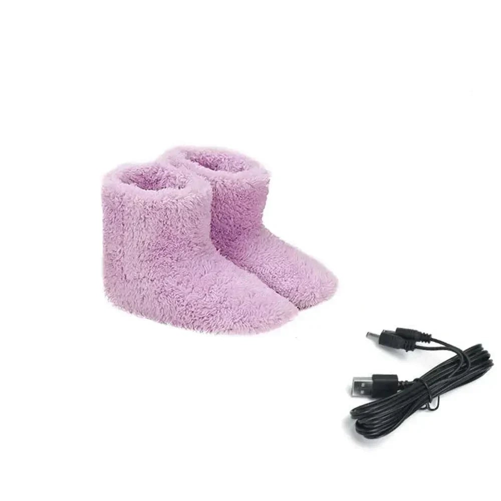 Beheizbare Hausschuhe Mit USB Und Plüschfutter
