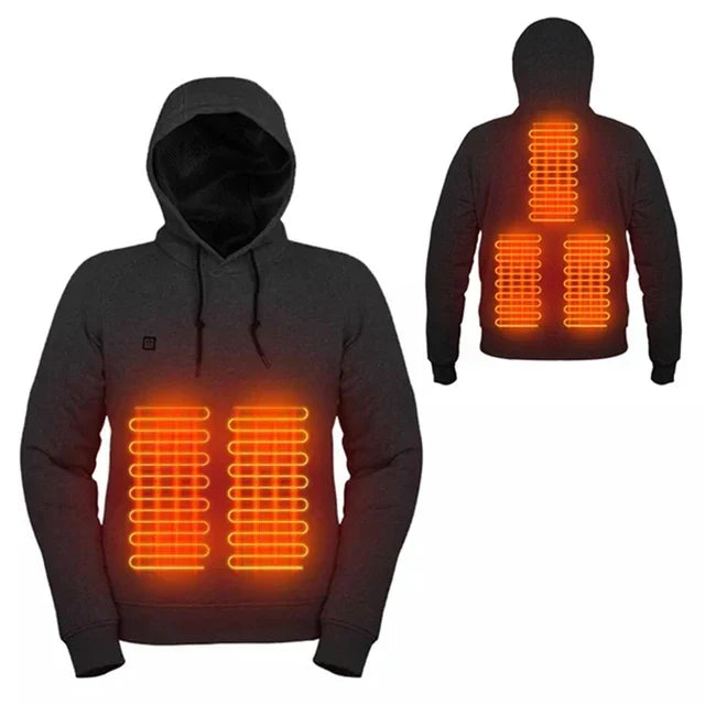 Beheizbarer Unisex Hoodie mit 3 Wärmestufen