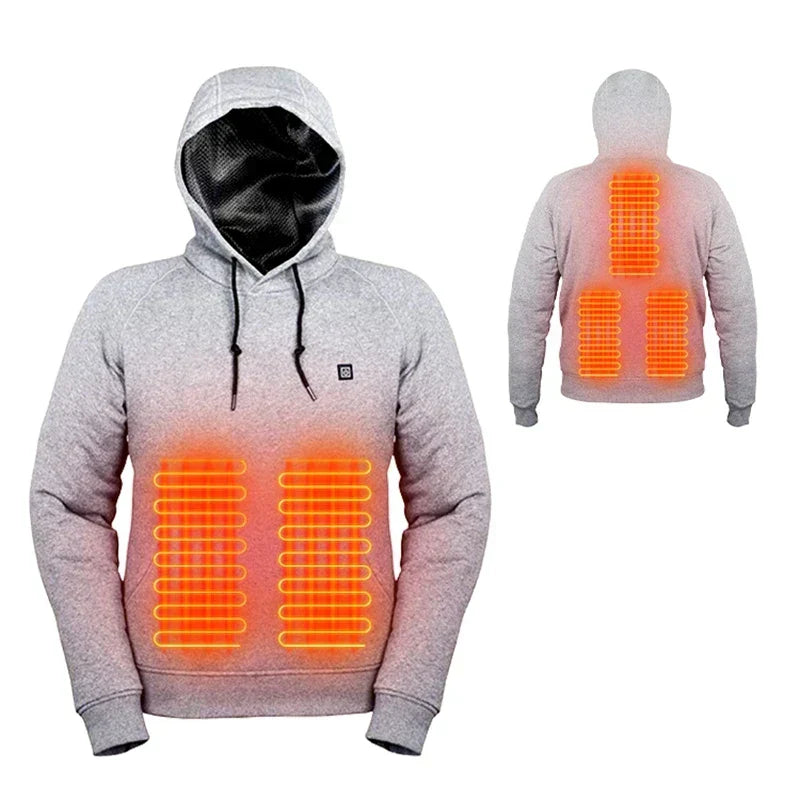 Beheizbarer Unisex Hoodie mit 3 Wärmestufen
