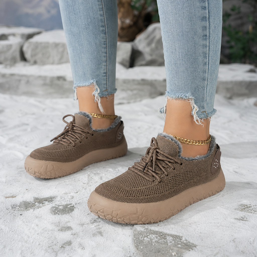 Gefütterte Damen Low-Top Freizeitschuhe mit Fleece