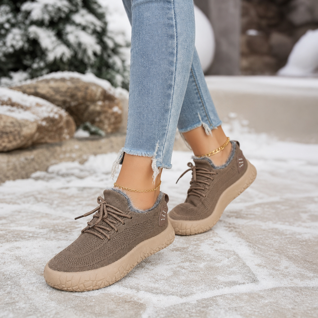 Gefütterte Damen Low-Top Freizeitschuhe mit Fleece