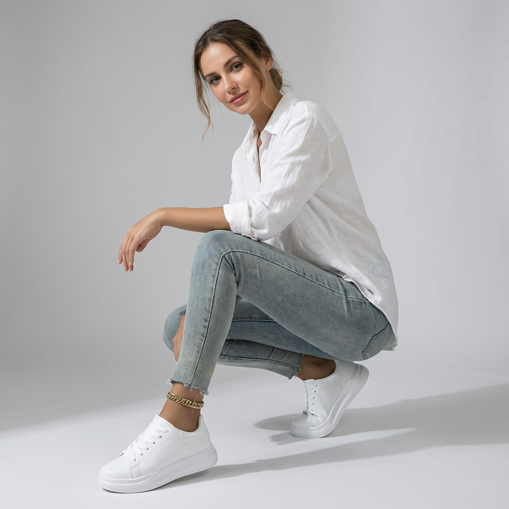 Damen Sneaker mit orthopädischem Fussbett für den Alltag