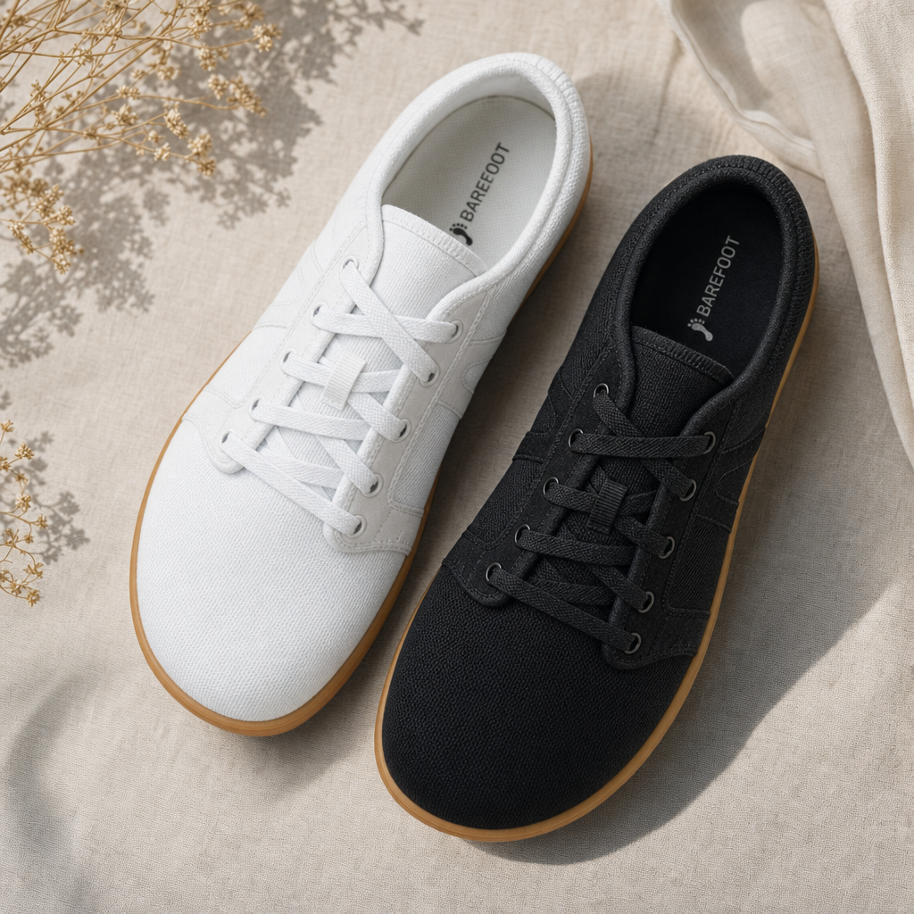 Alltags-Barfusssneaker mit breiter Zehenbox für Damen und Herren