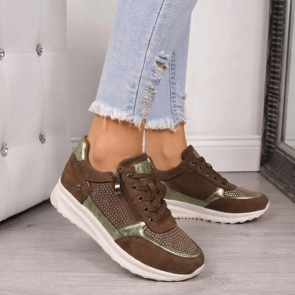 Orthopädische Sneaker mit Reißverschluss und Dämpfung