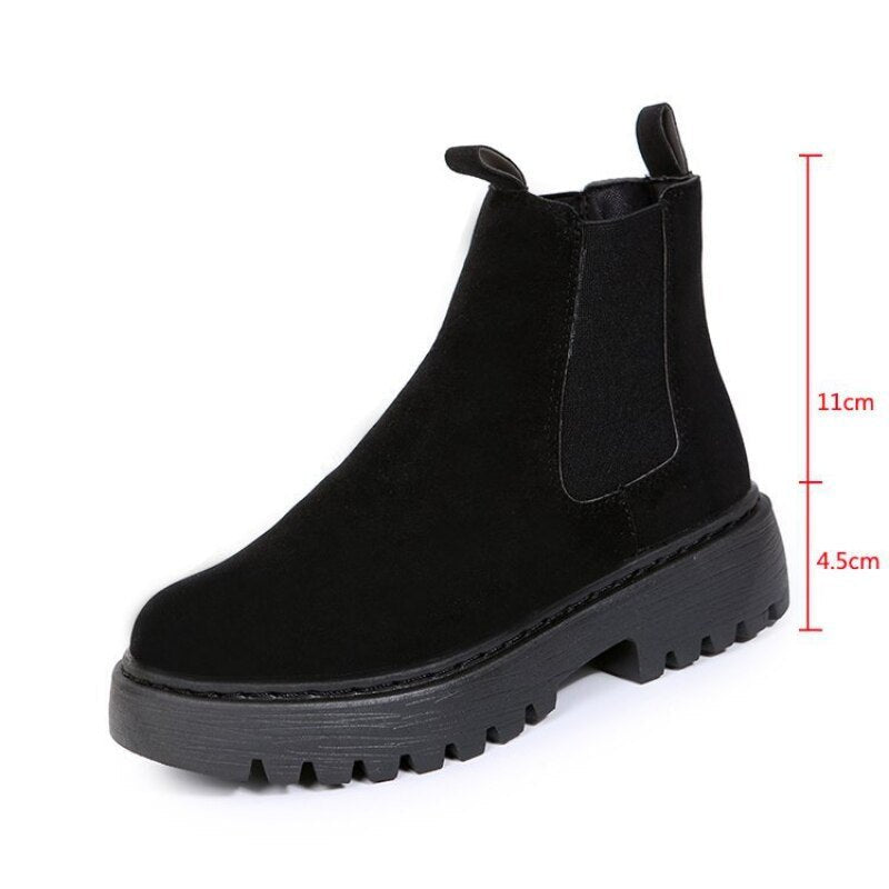 Gemütliche Damen Stiefeletten mit Kunstfellfutter