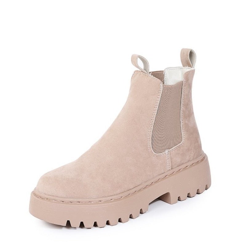 Gemütliche Damen Stiefeletten mit Kunstfellfutter