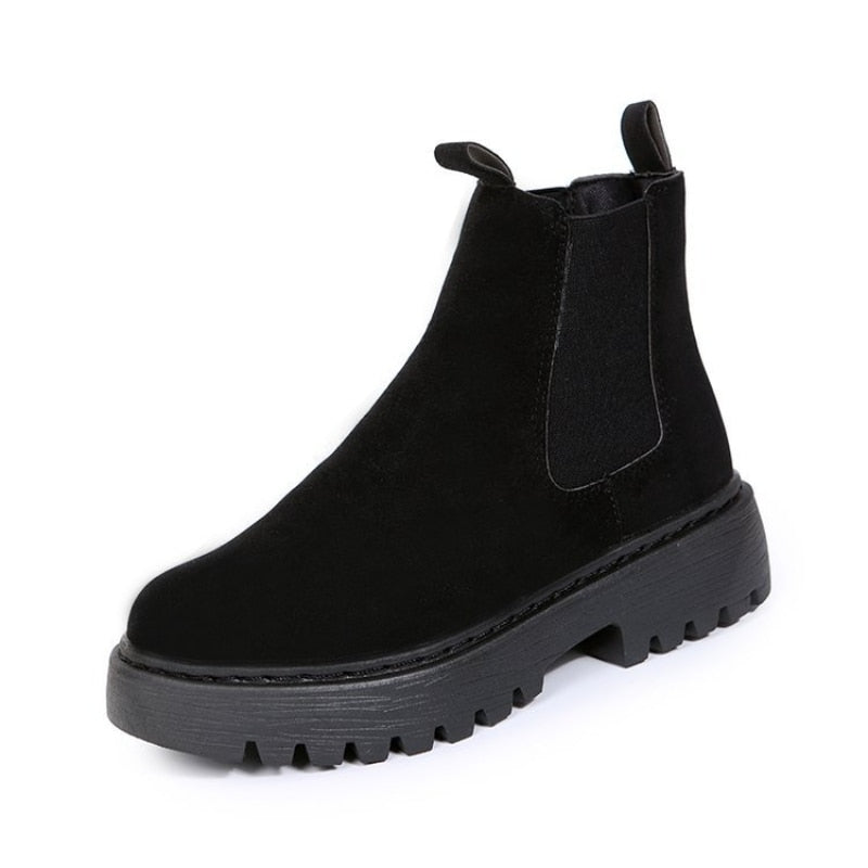 Gemütliche Damen Stiefeletten mit Kunstfellfutter
