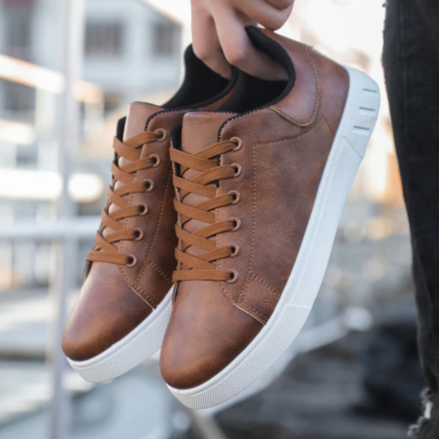 Orthopädische Herren Schnür Sneaker mit Fußgewölbestütze