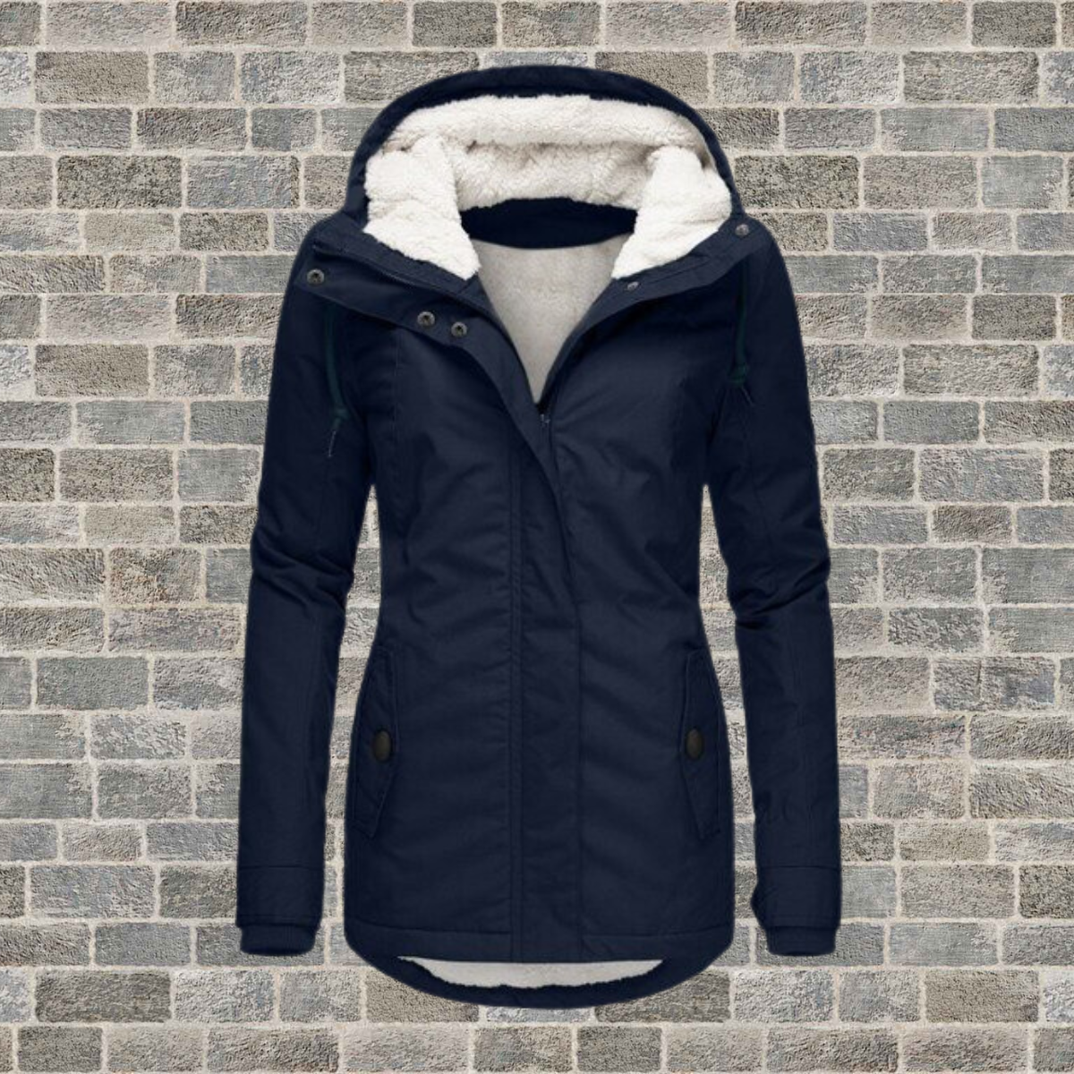 Damen Winterjacke mit Kapuze und Wasserabweisendem Obermaterial