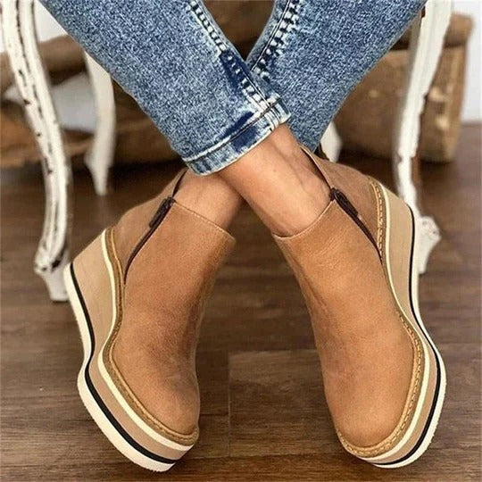 Damen Stiefeletten mit seitlichem Verschluss