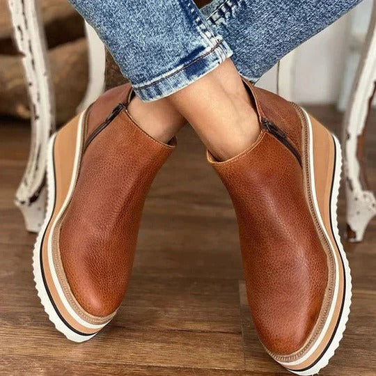 Damen Stiefeletten mit seitlichem Verschluss