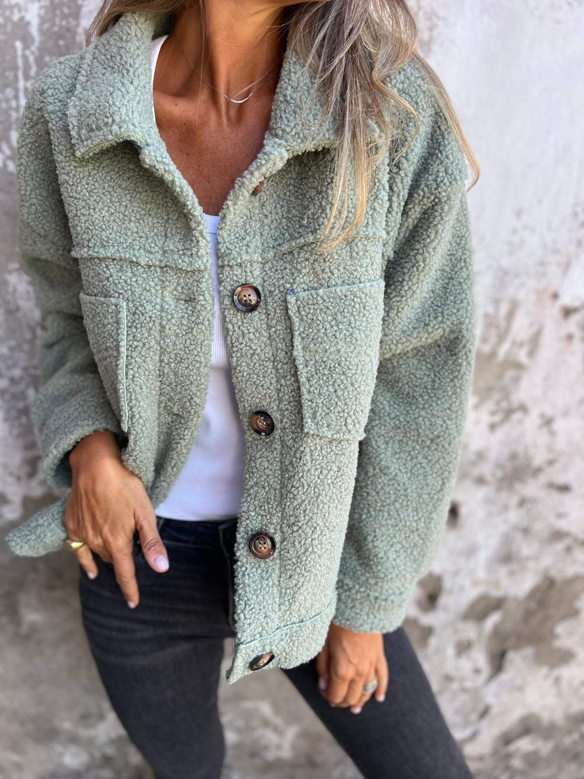 Gefütterte Damen Übergangsjacke mit lockerer Passform