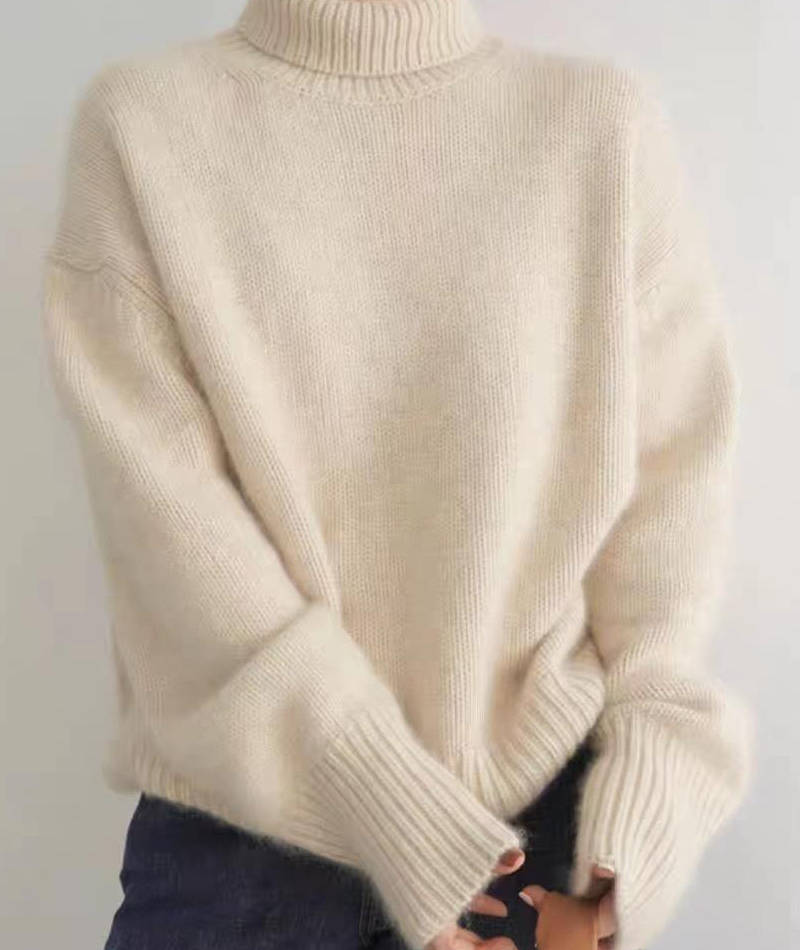 Damen Rollkragenpullover aus Weichem Feinstrick