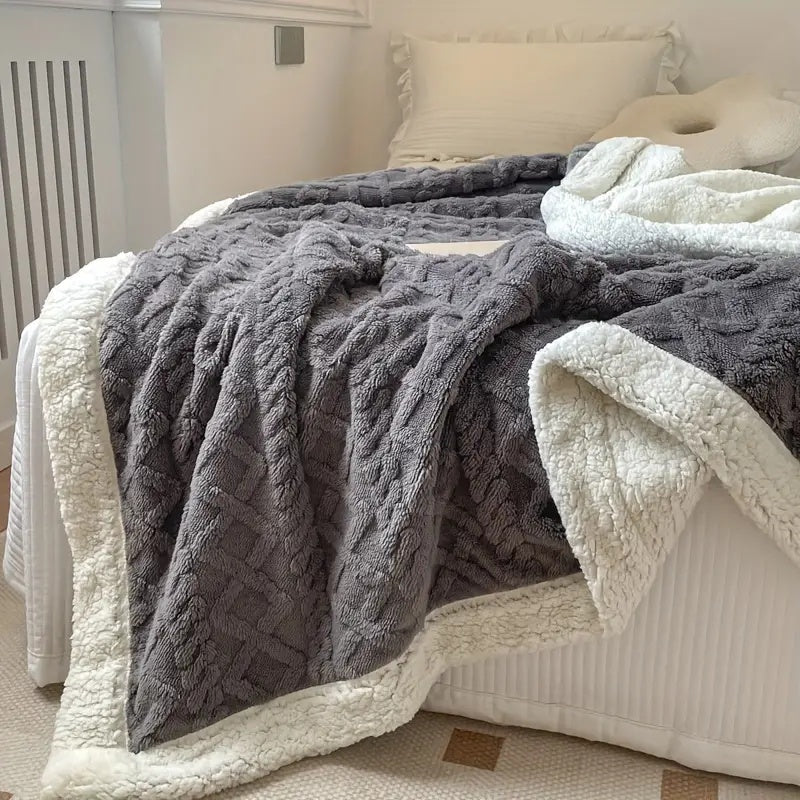 Wendbare Sherpa Fleecedecke In Drei Größen