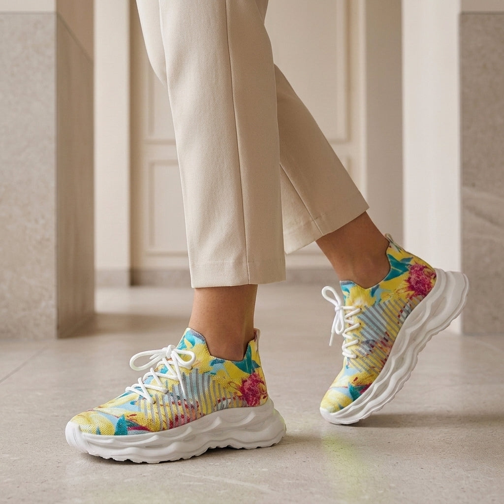 Orthopädische Damen Sneaker in bunten Farben