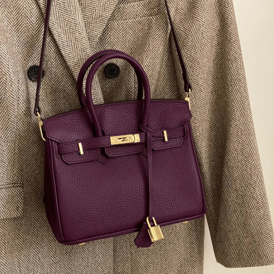 Elegante Damen Handtasche Aus Leder Mit Henkel