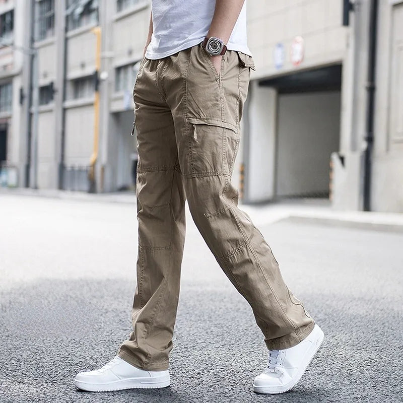 Bequeme Cargohose mit Stretch und Seitentaschen